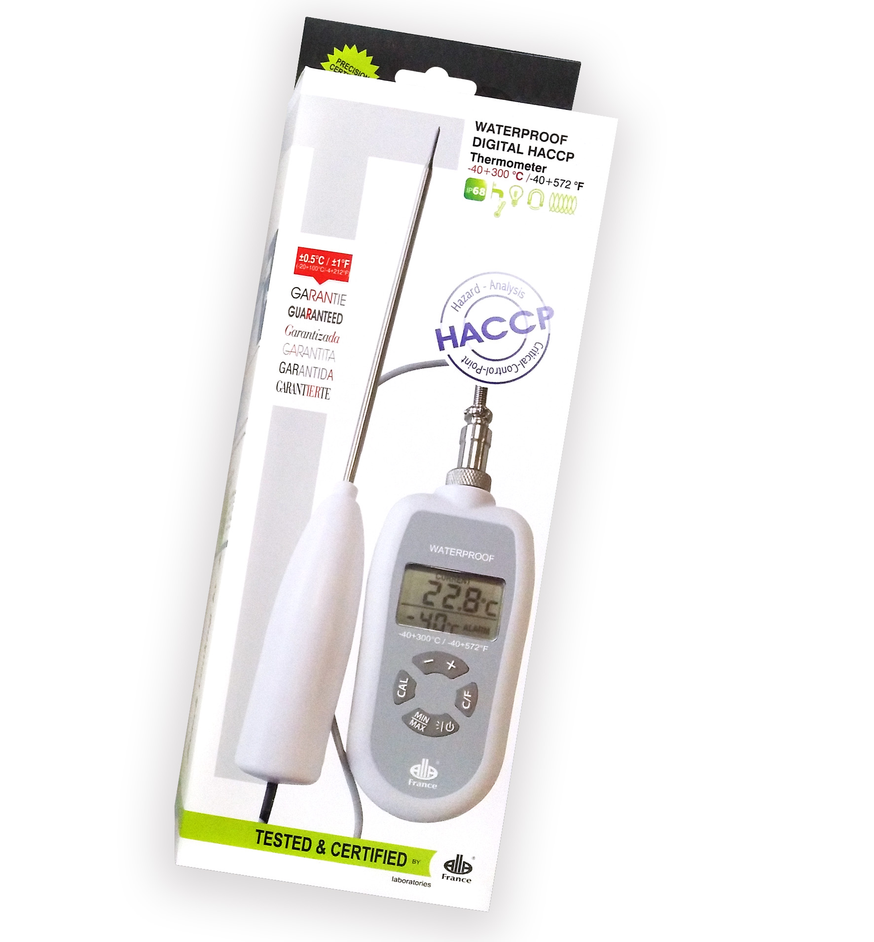 Thermometer, Digital, Waterproof, Guaranteed Accuracy