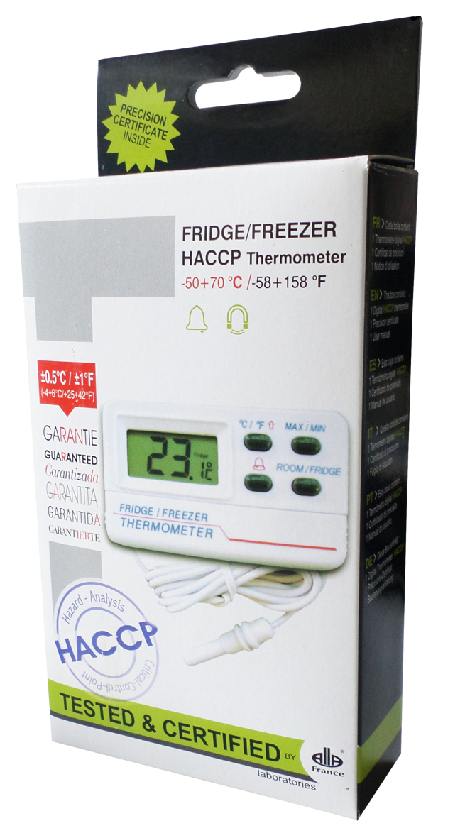 Thermomètre pour réfrigérateur et congélateur HACCP Thermomètre pou